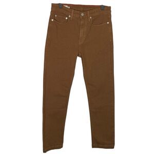 American Giant Roughneck Pants Mens 28 (30x30) Brown Canvas Straight Stretch NEW